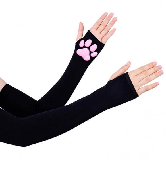 DIRTY - 3D Cat Paw Sleeves (Black)